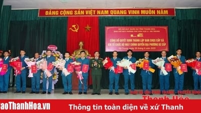 Le commandement de la défense de la région 2 - Ha Trung a annoncé la création du commandement militaire de la commune