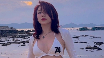 マイ・フォン・トゥイさんはスリムなウエストを披露し、トック・ティエンさんは驚くほどセクシーです。