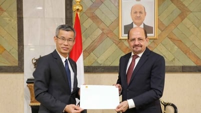 L'ambassadeur Hoang Huu Anh présente une copie de ses lettres de créance au ministre yéménite des Affaires étrangères