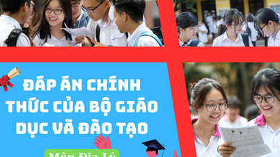 Đáp án chính thức môn Địa lý tốt nghiệp THPT 2025 của Bộ Giáo dục và Đào tạo