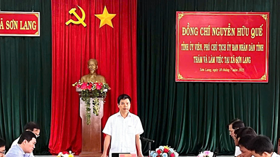 Phó Chủ tịch UBND tỉnh Gia Lai Nguyễn Hữu Quế làm việc tại xã Sơn Lang