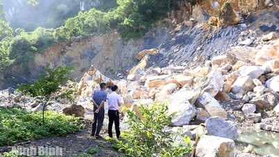 Chủ động khoanh vùng, xử lý sự cố sạt lở núi đá tại phường Tam Chúc