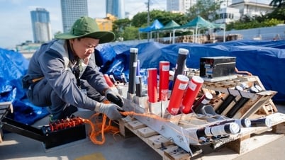 Đội pháo hoa Bộ Quốc phòng dùng 7.000 quả pháo trong đêm chung kết DIFF 2025