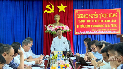 Phó Chủ tịch UBND tỉnh Gia Lai Nguyễn Tự Công Hoàng thăm, làm việc tại 4 xã phía Tây tỉnh