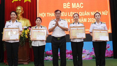 Hải đoàn 129 bế mạc hội thao điều lệnh đội ngũ quân nhân nữ