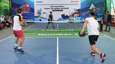 Tranh tài sôi nổi tại giải pickleball tranh cúp DICERA