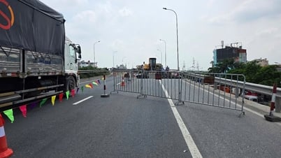 Phân luồng giao thông phục vụ sửa chữa cầu Đồng Niên trên quốc lộ 5