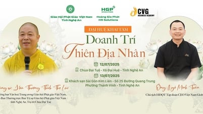 ‘Đại Huệ khai tâm - Doanh trí thiên địa nhân’ - món quà trí tuệ dành tặng doanh nhân xứ Nghệ