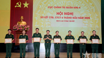 Cục Chính trị Quân khu 4 sơ kết thực hiện nhiệm vụ 6 tháng đầu năm 2025