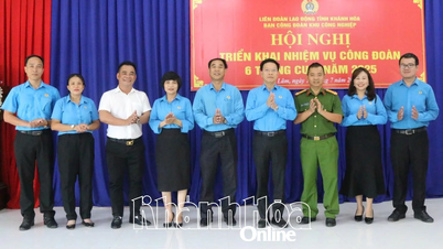 Ban Công đoàn Khu công nghiệp ra mắt Ban Chấp hành và triển khai nhiệm vụ 6 tháng cuối năm 2025