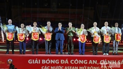 Thủ tướng Phạm Minh Chính dự Lễ khai mạc Giải bóng đá Công an, Cảnh sát các nước ASEAN mở rộng 2025