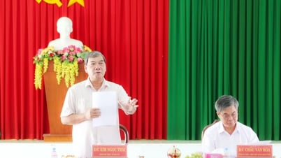 Phó Bí thư Tỉnh ủy- Kim Ngọc Thái làm việc với xã Tập Sơn và Long Hiệp