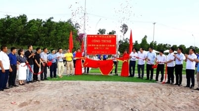AES Mông Dương nâng cao chất lượng cuộc sống cộng đồng thông qua tài trợ Sân bóng đá tại xã Hải Hòa