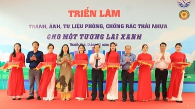 2024년 타잉호아성 플라스틱 폐기물 예방 및 관리 전시회, 사진, 홍보물 개최