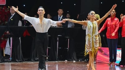 Cặp đôi Phan Hiển, Thu Hương đoạt cú ăn 3 tại Giải Dancesport Festival 2025