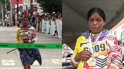 Đi bộ 14 giờ đến tham dự cuộc thi siêu marathon, người phụ nữ miền núi đoạt luôn chức vô địch