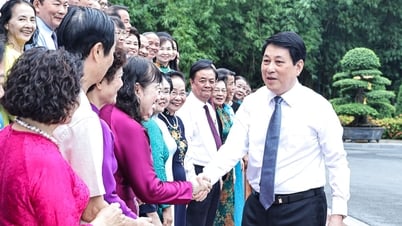 Chủ tịch nước Lương Cường gặp mặt các đại biểu Hội Khuyến học tiêu biểu toàn quốc