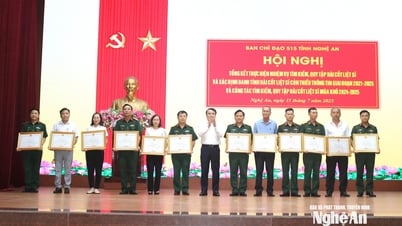 Tỉnh Nghệ An tổng kết công tác tìm kiếm, quy tập hài cốt liệt sĩ giai đoạn 2021- 2025 và mùa khô 2024 - 2025