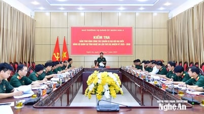 Quân khu 4 kiểm tra, nắm bắt tình hình công tác chuẩn bị Đại hội đại biểu Đảng bộ Quân sự tỉnh Nghệ An