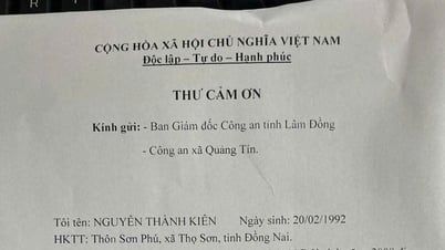 Người dân gửi thư cảm ơn Công an tỉnh Lâm Đồng