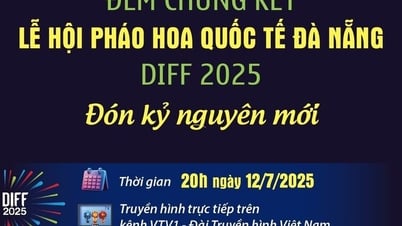Đêm chung kết Lễ hội pháo hoa quốc tế Đà Nẵng diễn ra vào 20h ngày 12/7/2025