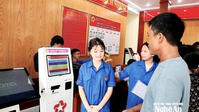 Nhiều xã, phường ở Nghệ An đầu tư máy dịch vụ công tự động, nâng hiệu quả phục vụ hành chính công
