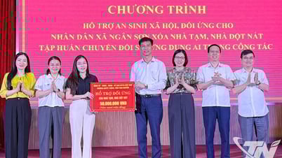 Phường Quyết Thắng hỗ trợ kinh phí xóa nhà tạm cho xã Ngân Sơn