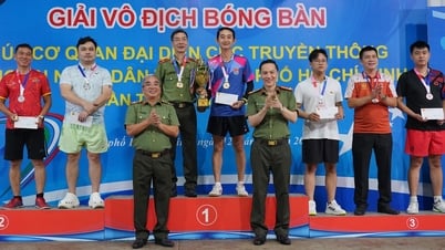Giải bóng bàn cúp Cơ quan đại diện Cục Truyền thông CAND tại TP.HCM đã tìm ra nhà vô địch