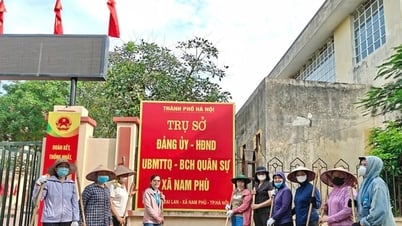 Xã Nam Phù tổng vệ sinh khuôn viên nghĩa trang liệt sĩ