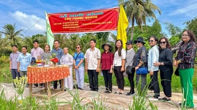 Khởi công xây dựng cầu Phước Quang tại Ấp 5, xã Khánh Bình