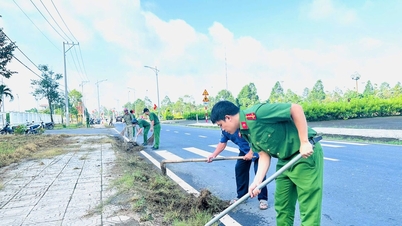 Xã Cát Tiên chỉnh trang các tuyến đường chào mừng Đại hội Đảng các cấp