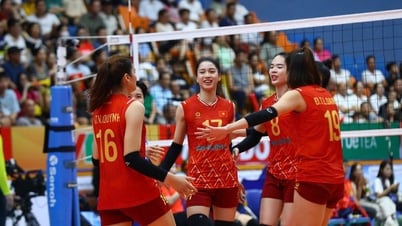 Đội tuyển bóng chuyền nữ Việt Nam đánh bại U.21 Pháp ở giải Thượng Hải Future Stars