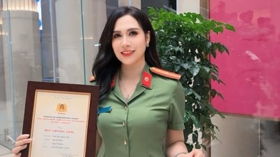 NSND Tự Long, thiếu tá công an Trúc Mai cùng lúc báo tin vui