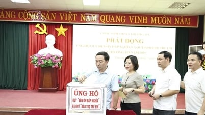 Xã Thường Tín vận động ủng hộ Quỹ “Đền ơn đáp nghĩa” và Quỹ “Bảo trợ trẻ em” năm 2025
