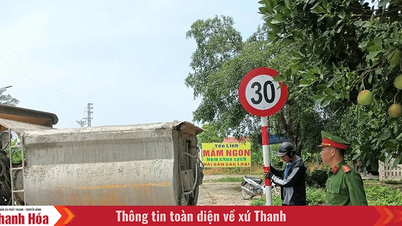 Hoằng Tiến hoàn thành lắp đặt biển giới hạn tốc độ để xe điện 4 bánh hoạt động