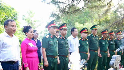 Đoàn công tác Bộ Tổng tham mưu - Bộ Quốc phòng: Dâng hương viếng mộ Đại tướng Võ Nguyên Giáp và phu nhân