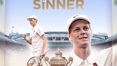 Sinner "báo thù" Alcaraz, tạo nên cột mốc lịch sử cho quần vợt Ý tại Wimbledon
