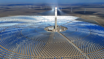 El milagro de una planta termosolar en medio del desierto de Gobi