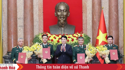 Chủ tịch nước trao quyết định thăng quân hàm cho sỹ quan Quân đội, Công an