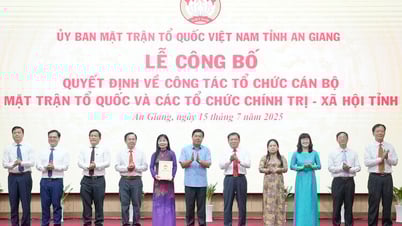 Công bố quyết định tổ chức, cán bộ Mặt trận Tổ quốc và các tổ chức chính trị - xã hội tỉnh An Giang