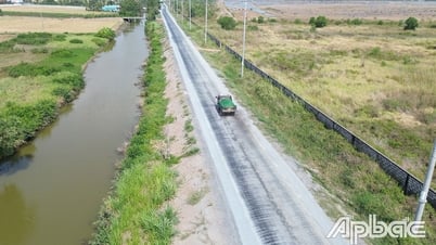 Tuyến đường bộ ven biển đoạn qua địa phận tỉnh Đồng Tháp dài khoảng 25,7 km