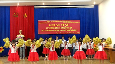 Xã Hạnh Phúc khai mạc các lớp kỹ năng hè cho thiếu nhi