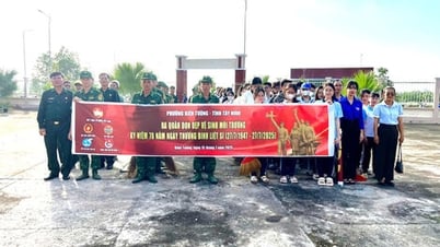 Kiến Tường: Ra quân chăm sóc các công trình ghi công liệt sĩ