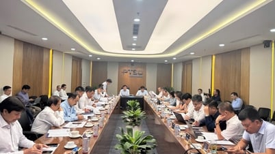 Thường trực Đảng ủy Tập đoàn Công nghiệp - Năng lượng Quốc gia Việt Nam làm việc với Ban Thường vụ Đảng ủy và Lãnh đạo Tổng công ty PTSC