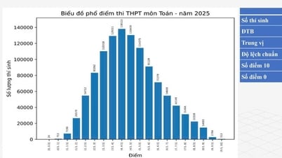 Phổ điểm thi tốt nghiệp THPT 2015