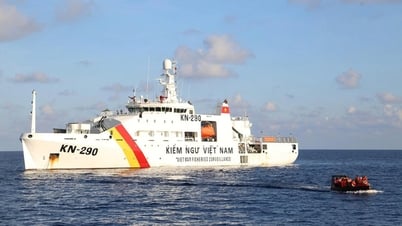Tàu Kiểm ngư KN 290 sẵn sàng tham gia diễu binh trên biển