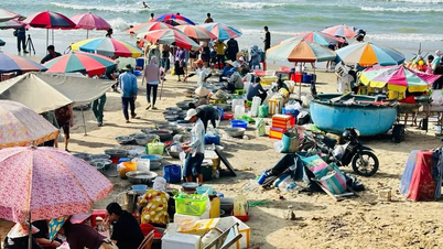 Yêu cầng ngưng hoạt động chợ hải sản tự phát trên bãi biển Thủy Tiên