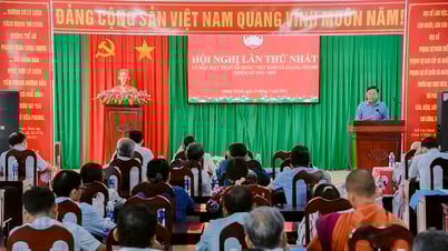 Công bố các quyết định tổ chức, cán bộ Mặt trận Tổ quốc Việt Nam xã Giang Thành