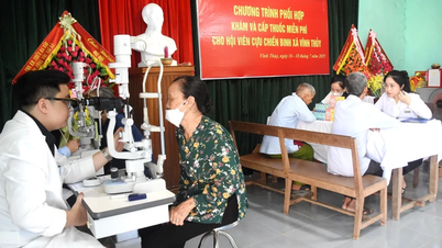 Khám, cấp phát thuốc miễn phí cho hội viên Cựu Chiến binh xã Vĩnh Thủy
