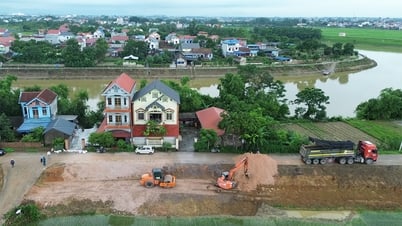Tập trung khắc phục sự cố sạt lở đê tả Cầu, xã Hợp Thịnh